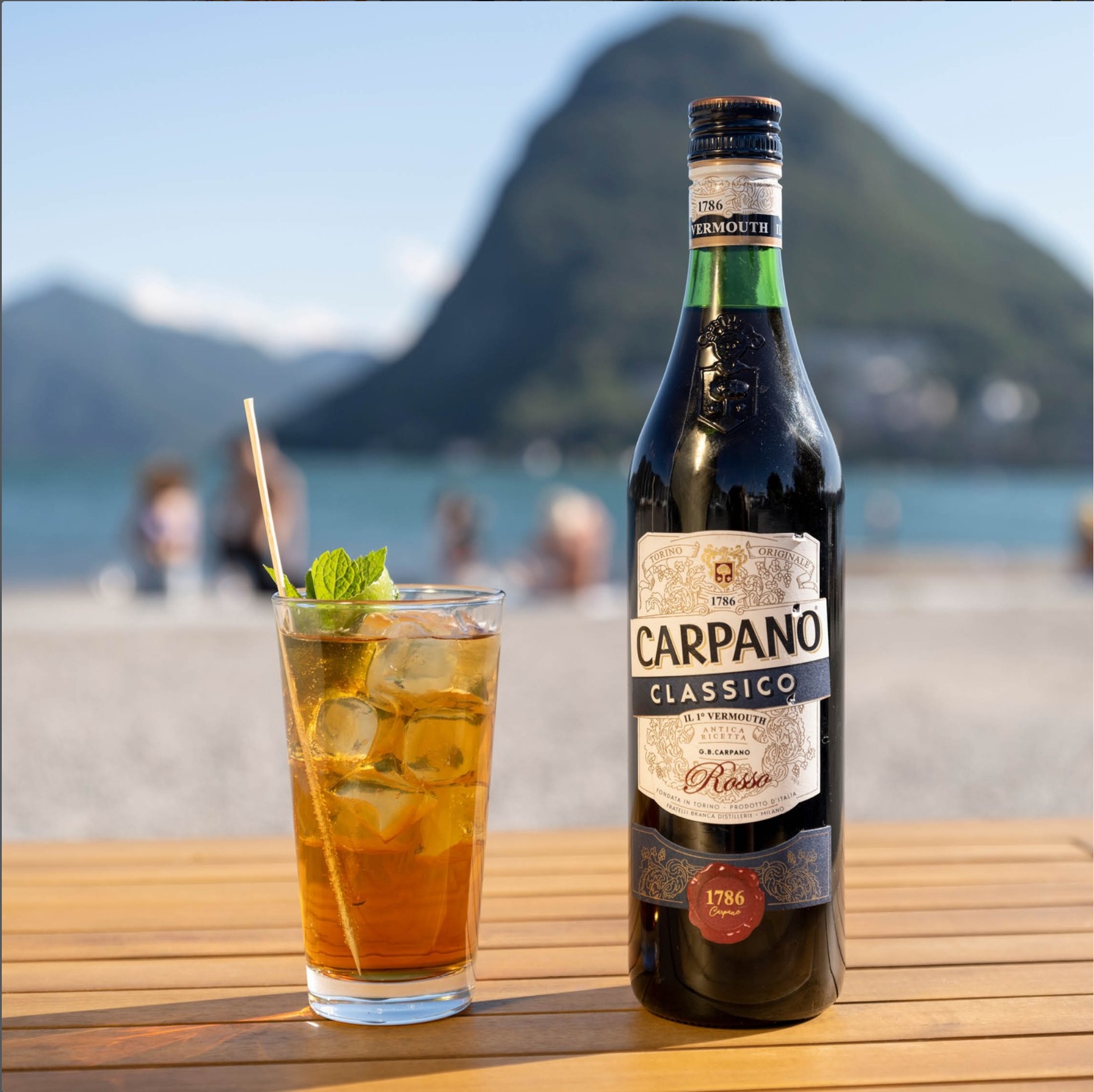 Carpano cocktail with Monte San Salvatore